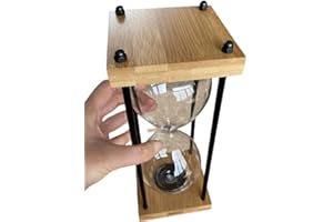 cutecool Exquisito Reloj de Arena vacío Ceremonia DIY Reloj de Arena rellenable para Regalos de Boda Ceremonia de Novios y Novios, decoración Creativa única del Reloj de Arena para el hogar…