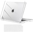 MOSISO Compatible with MacBook Air 13.6 inch Case 2025 2024-2022 M3 A3113 A2681 M2 Chip with Liquid Retina Display & Touch ID, Protective Plastic Hard Shell Case & Keyboard Cover Skin, Crystal Clear