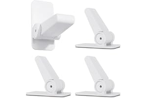 Xrkuu Childproof Door Lever Lock, 4 Pack Baby Safety Door Handle Lock Baby Proofing Door Locks for Children, Child Proofing Door Lever Lock Without Drilling for Bedroom, Bathroom, Kitchen (White)