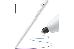 ASUSPORACE Silikon Spitze Stylus Pen für iPad, rutschfestes, papierähnliches Schreiben mit Palm-Ablehnung, leiser als Apple Pencil, Active Stylus für iPad Pro, iPad 9/8/7/6, iPad Air 4/3, iPad Mini 6/5