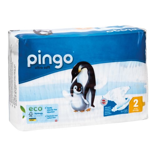 Preisvergleich Produktbild BIO WINDELN mini 3-6 kg Pinguin PINGO SWISS 42 St