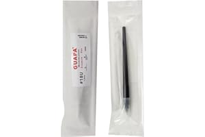 RASMET 20 piezas Negro Pluma Microblading U18 0,18mm Acuchillas Microblading u Desechables Manuales Para Maquillaje Permanente Tatuaje de Cejas (18U-0.18mm)