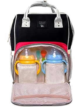 Baby Wickeltasche Wickelrucksäcke,Gintenco Multifunktional Wickeltasche Reise Rucksack für Reisen und Kinderwagen...