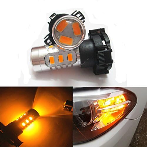 2 Pieces of Error free LED SMD PY24W Turn Signal Lights Amber
