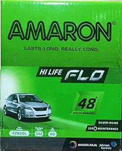 Amaron 42B20L Battery for Car, 35 Ah.