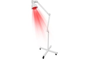 Hadwigger 275 W infraröd lampa rygg värmelampa infraröd värmestrålkastare med stativ, infraröd lampa för salong massage