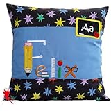 Schulanfang Kissen Kuschelkissen mit Namen Schuleinführung Einschulung