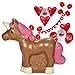 Produktbild Einhorn Schokolade Vollfigur mit Valentinstag Deko-Set 100g