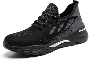 HYCOPROT Obuwie ochronne męskie kompozytowe stalowe noski damskie trampki lekkie oddychające ochronne trampki antypoślizgowe odporne na przebicia buty robocze