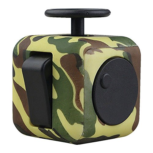 Fidget toys Cube Help with ADHD/ADD/OCD/ Autism Relieve Stress, Anxiety, Tension Relaxing For Kids And Adults Improve Concentration Contains Various Colors! (Army green camouflage) Fidget toys Cube Help with ADHD/ADD/OCD/ Autism Relieve Stress, Anxiety, Tension Relaxing For Kids And Adults Improve Concentration Contains Various Colors! (Army green camouflage)