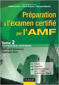 Amazon Fr Preparation A L Examen Certifie Par L Amf Cernes Joelle Livres