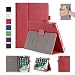 Produktbild ISIN Tablet Fall Serie Premium PU-Leder Schutzhülle für Apple iPad 2017 9.7 Zoll Tablet mit Velcro Handschlaufe und Kartenschlitz (Rot)