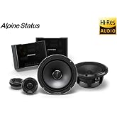 Alpine HDZ-65C 16,5 cm (6.5&rdquo;) Alpine Status 2 Yollu Komponent Hoparl&ouml;r, Hi-Res Audio, 100W RMS / 300W Peak, Carbon Membran, A