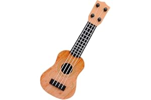 Toyvian Giocattolo Ukulele per Bambini Ukulele in Plastica da 9 8 Pollici Giocattolo per Chitarra per Bambini 4 Corde Strumenti Musicali o Educativo per Lapprendimento