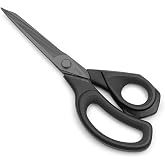 LIVINGO Fabric Scissors 24 cm, High Strength, Forged Stainless Steel, Titanium Coated, Sharp and Ergonomic for Sewing, Crafti