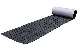 OSLEN Eva Schiuma Teak Sintetico Marino Tappeto Antiscivolo -Pavimenti Teak Adesivo per Barche e Kayak, RV, Pavimenti da Giardino,Decorazioni per Yacht 240 x 17.1/45/60 cm