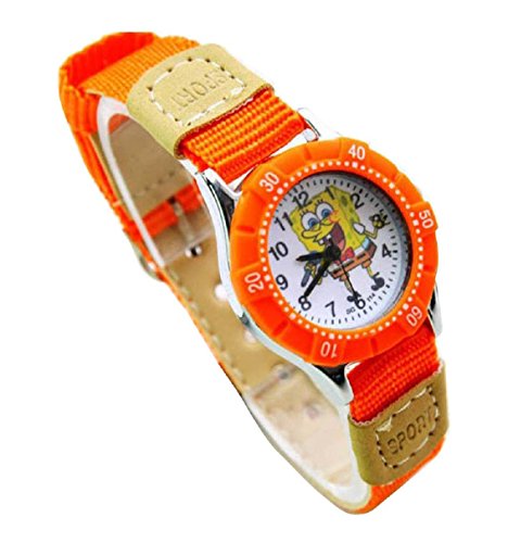 New Lovely Spongebob Squarepants Children Kids Kinder Cartoon Watch Silicone Watches Uhren WP@KTW157800H