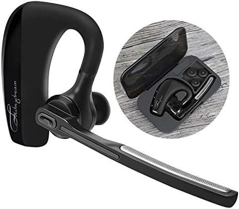 Wireless Bluetooth Headphones with Mic, Noise-canceling Bluetooth Headset for Business and Driving, Bluetooth V4.1 Headphones for iPhone, Android and Laptops