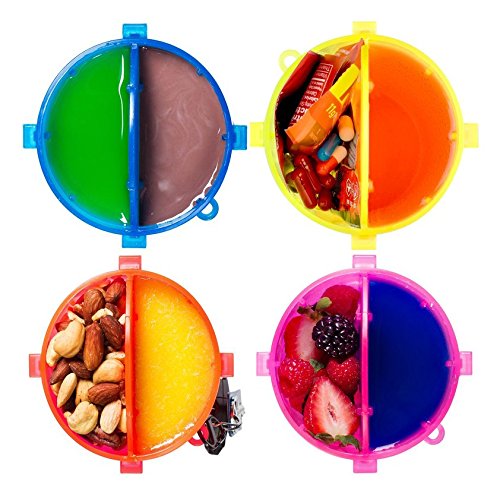 KRAFTSTOFF – DUAL SHAKER, 2 Kammern Shaker, Eiweiß SHAKER FÜR 2 RATIONEN / ZWEI SHAKER IN EINEM – 700 ml – 350 ml pro Seite / Protein Shaker für Damen und Herren / Der perfekte Fitness Shaker, Ideal als Smoothie Trinkbecher, Eiweiss Shaker, Shaker Flasche - 5
