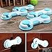 5x Cabinet Door Drawer Wardrobe Toddler Baby Safety Plastic Lock Blue