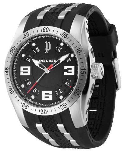 POLICE Herren-Armbanduhr XL TOPGEAR X Analog Quarz Kautschuk P12892JVS-02 POLICE Herren-Armbanduhr XL TOPGEAR X Analog Quarz Kautschuk P12892JVS-02