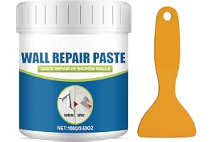 Wall Repair Paste, Spackle White Paint for Wall Touch up Paint, Hole Filler Repair Paste, Mending Agent Putty Plaster with Scraper
