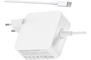ETSSEMBO Cargador Macbook Pro 61W USB C Adaptador Alimentación para Mac Book Pro 13 14 15, Macbook Air 13 Pulgadas 2018-2020, iPad Pro 2018-2021, Ordenador Portatil Tipo-C Cargador con Cable USB-C 6.6ft