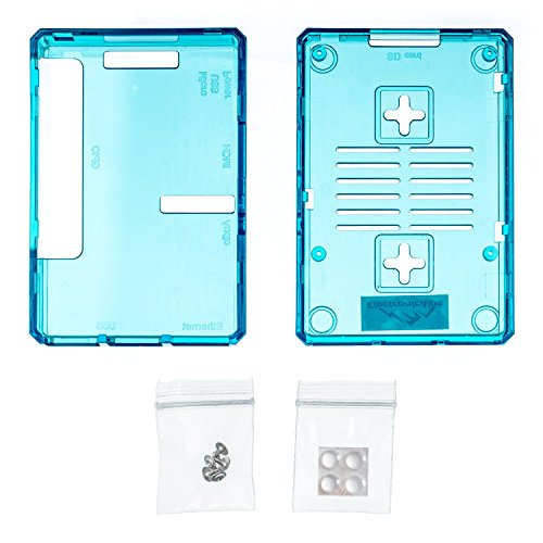 Electronic Alps Techniker Gehäuse SET für Raspberry Pi 3 mit Videokurs und Gummifüßen | GPIO Zugang | auch für Raspberry Pi 2 Modell B (blau/blue) - 4