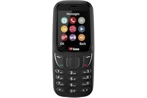 TTfone TT170 UK Sim Free Simple Feature Mobile Phone 1.8inch Screen Camera, Bluetooth Game, Alarm - Pay As You Go (Vodafone, with £0 Credit, Black)