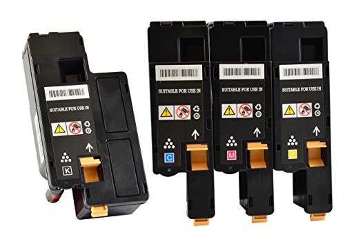 4 Toner-Kartuschen kompatibel für Dell C1660 SET Multipack – Schwarz – Rot – Blau – Gelb - 2
