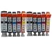 Produktbild Generisch Kompatible Tintenpatronen Ersatz für Canon PGI 520XL 520 XL CLI 521XL 521 PGI-520 PGI-520XL CLI-521 CLI-521XL PGI-520XL CLI-521XL Tintenpatronen Hohe Kapazität kompatibel für Canon PIXMA IP3600 IP4600 IP4700 MX860 MX870 MP540 MP550 MP560 MP620 MP630 MP640 MP980 MP990 Tintenpatronen für Inkjet Drucker (2 Grossen Schwarz,2 Klein Schwarz,2 Cyan,2 Magenta,2 Gelb)