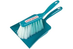 Theo Klein 6568 Zestaw do zamiatania Leifheit, 2-el. I Zestaw do zamiatania dla dzieci, ze zmiotką i szufelką I Zabawki dla dzieci od 3. roku życia