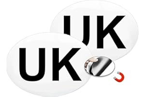 RUBIGO 1/2 pegatinas magnéticas para coche de Reino Unido para Europa GB pegatinas para coche, Reino Unido, tamaño de regulación, resistente a la intemperie (2)