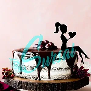 SURSAI Cake Topper for Decoration for Girls Birthday Party, Girls Spinster Party, Any Girls Celebration Pack of 1
