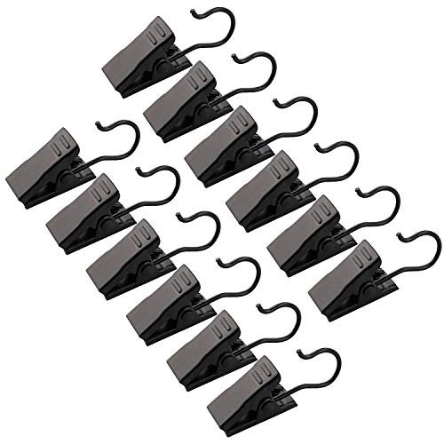 120 unidades de gancho pinzas de clips de cortina para cortina, fotos, decoración para el hogar, arte Craft Dispaly, Negro (colgar o para casi cualquier lugar)