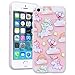 Produktbild SMART LEGEND iPhone SE/5S/5 Weiche Silikon Hülle Bumper Schutzhülle Transparent Hülle mit Karikatur Pferd Muster Handyhülle Crystal Kirstall Clear Etui Ultra Slim Design Glatt Durchsichtig Weich TPU Handy Tasche Soft Case Silicon Backcover Flexible Dünne zurück Fall Schale