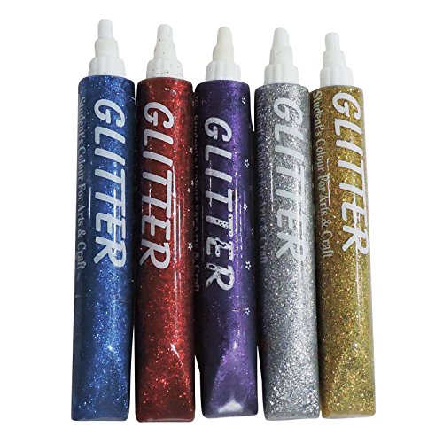 Asian Hobby Crafts Glitter Sparkle Glue Tubes: 25Ml X 5 Tubes Pack. RS.125 (50.00% Off) - Amazon