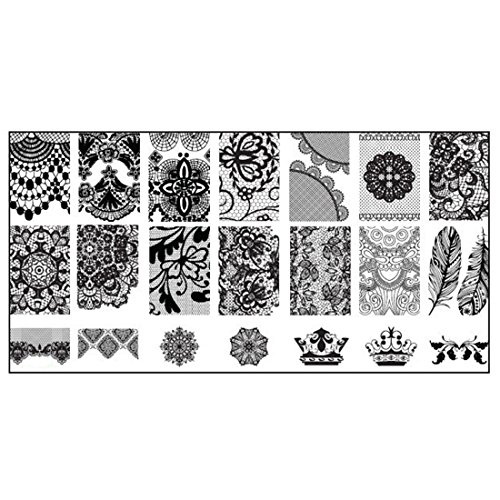 Bluelans® DIY Nail Art Image Stamp Stamping Plates Manicure Template (Pattern 3)