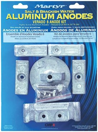 Martyr CMVERADO6 Kita Aluminium Anoden Set Mercury Verado 6