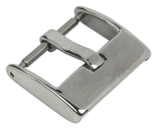 Dornschliee Edelstahl Schliee Breitdornschliee silberdfarben fr Lederarmbnder 27511S, Ansto:20 mm Dornschliee Edelstahl Schliee Breitdornschliee silberdfarben fr Lederarmbnder 27511S, Ansto:20 mm