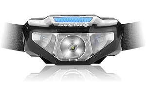 everActive Linterna frontal LED potente, 120 lúmenes, 2 fuentes de luz independientes, modelo HL-120