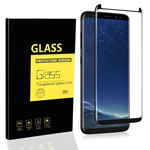 FR Avis Film Protection Écran Samsung Galaxy S8 , MENGGOOD 3D Incurvé Vitre Protecteurs en Verre Trempé [ Coque Amical ] HD Protege Ecran Cribler Clair Invisible pour Samsung Galaxy S8 / G950F 