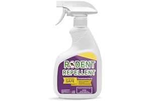KQPNMJ Mouse Repellent Spray, Rodent Repellent with Peppermint, Indoor Rat Repellent Spray, Better than Ultrasonic Mice Deterrent for Kitchen, Garage & RV–1P