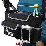 NuoYo Baby Kinderwagen Organizer,Buggy Organizer,Abnehmbarer Schultergurt Umhängetasche,Tough Fabric,Wasserdicht, - 6