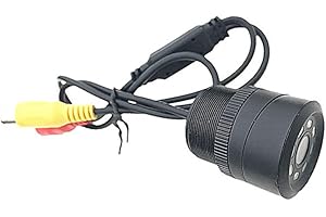 HUAMENGYUAN Cámara de Visión Trasera de 28 mm,Cámara de Respaldo de Marcha Atrás Resistente al Agua con Visión Nocturna Redonda Ultra HD 9LED para Camioneta,Remolque