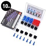 【Einfach zu installieren】 Ein 19-mm-Loch können Sie den Schalter an elektrischen Geräten installieren. Die Bedienung ist einfach und bequem.