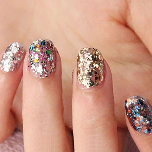 Gellen glitzer Puder für Nageldesign 12 Farben #set 1 - 6