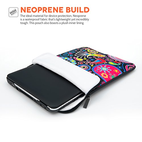 Caseflex Dell Inspiron 15 7000 Series 7537 Laptop Tasche Mehrfarbig Quallen Neopren Beutel H  lle