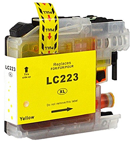 Druckerpatrone Tinten-Patrone Yellow kompatibel für Brother LC-223 XXL LC223 LC-225 mit Chip für Brother DCP-J4120 DW, Brother MFC-J4420 DW, MFC-J4425 DW, MFC-J4620 DW, MFC-J4625 DW, MFC-J5320 DW, MFC-J5600, MFC-J5620 DW, MFC-J5625 DW, MFC-J5720 DW. - 2