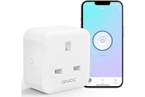 Smart Plug GNCC WiFi Plugs Works with Google Home Smart Socket Wireless Remote Control Timer Smart WiFi Outlet Without Energy Monitoring, 2.4Ghz Only, 13A 3120W